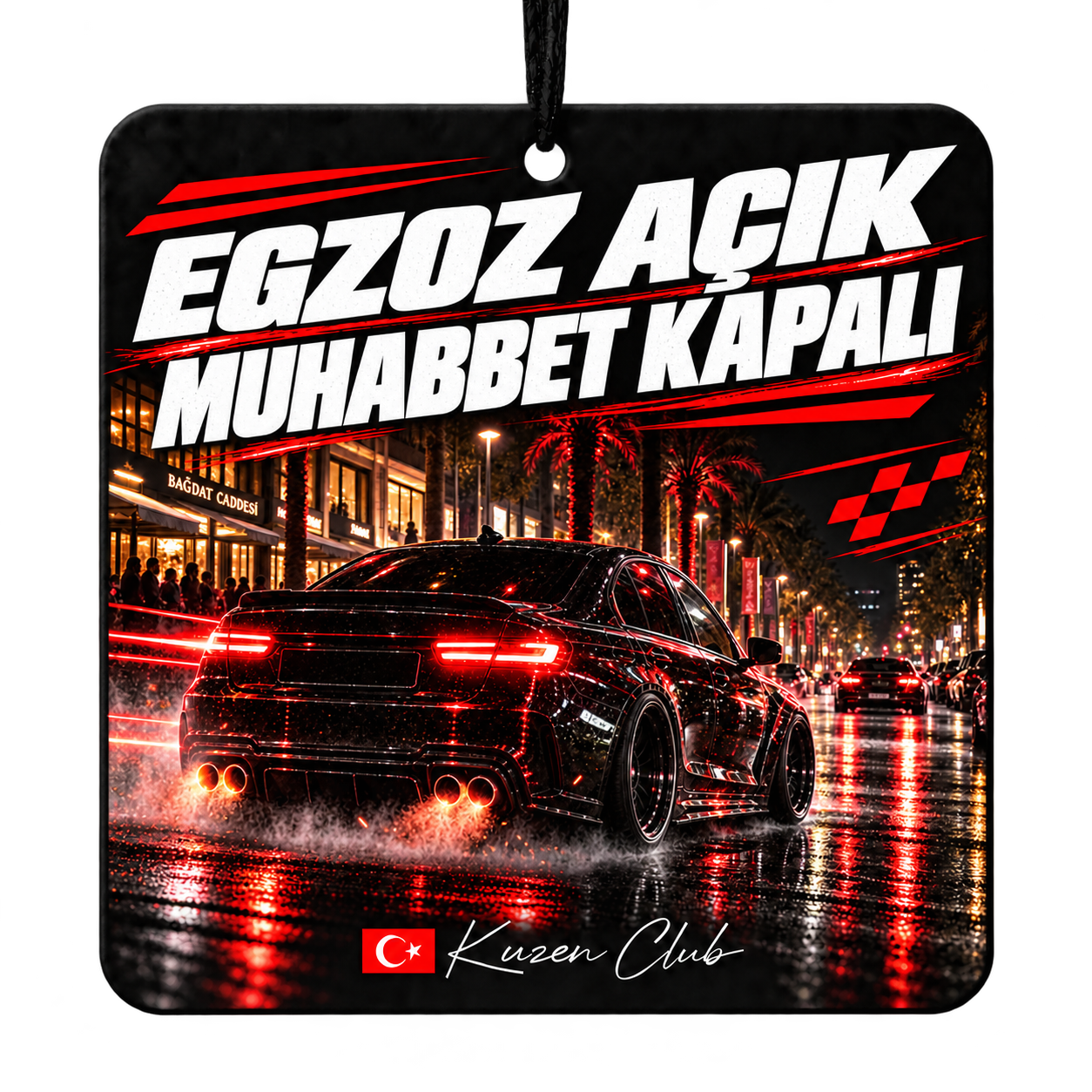 Egzoz Açık Muhabbet Kapalı – Aynaya Asılan Araç Kokusu